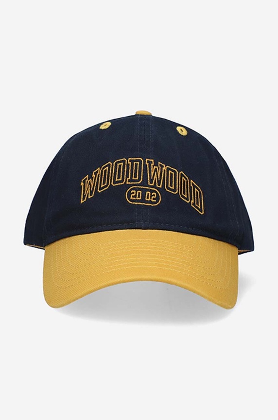 Doplňky Bavlněná baseballová čepice Wood Wood Brian 12230807.7083 námořnická modř