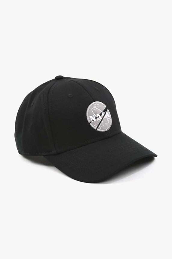 Pamučna kapa sa šiltom Alpha Industries Nasa Cap crna 186903.03