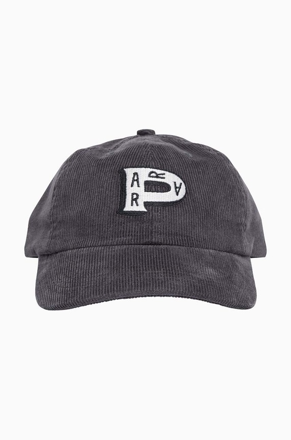 by Parra cotton baseball cap Parra Worked P6 Panel Hat 48576 STONE GREY 48576.STONEGREY gray AA00
