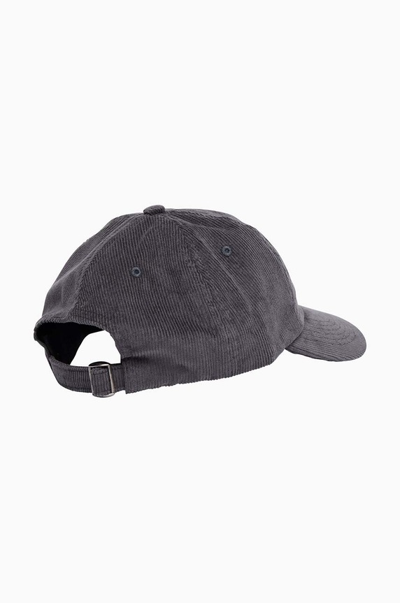 Accessories by Parra cotton baseball cap Parra Worked P6 Panel Hat 48576 STONE GREY 48576.STONEGREY gray