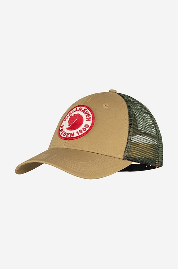 Fjallraven czapka z daszkiem 1960 Logo Långtradarkeps aplikacja beżowy F78138.232