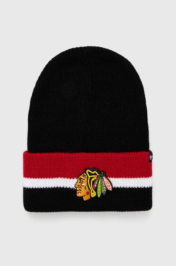 47 brand czapka NHL Chicago Blackhawks pozostałe czarny H.SPLCC04ACE.BKA