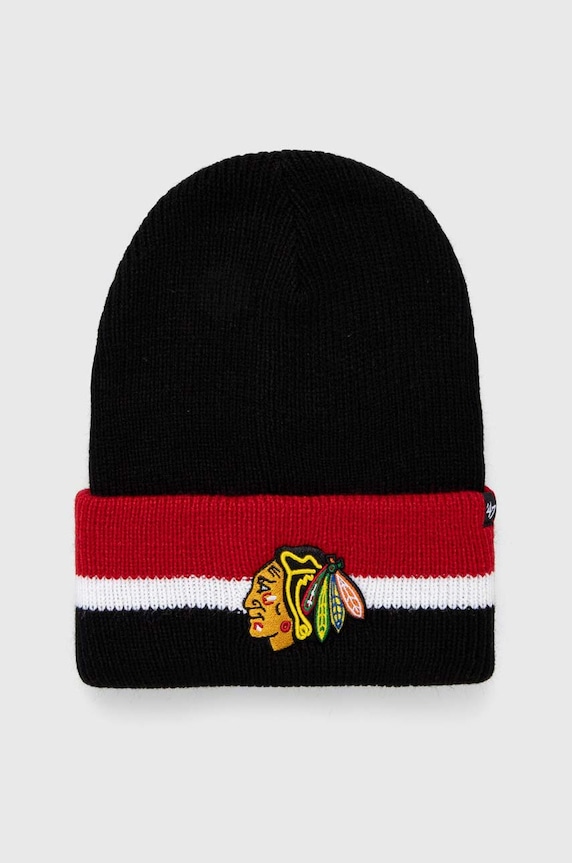47 brand czapka NHL Chicago Blackhawks pozostałe czarny H.SPLCC04ACE.BKA