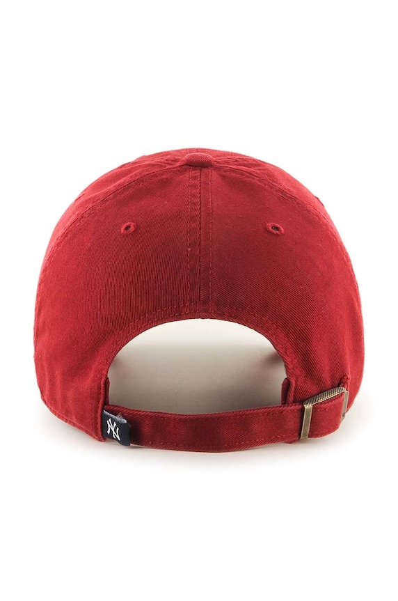 Bavlněná baseballová čepice 47brand MLB New York Yankees B.RGW17GWS.RZ červená AA00
