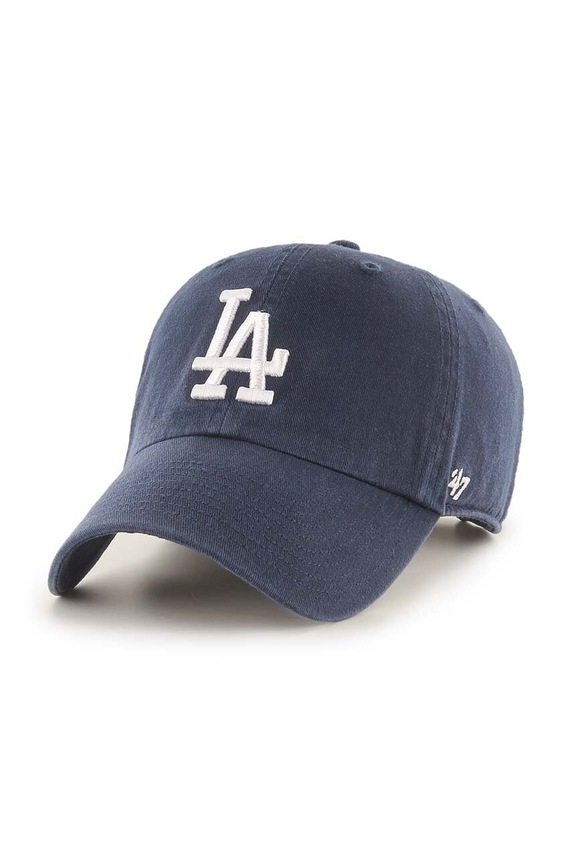 47 brand czapka z daszkiem bawełniana MLB Los Angeles Dodgers aplikacja granatowy B.NLRGW12GWS.NY