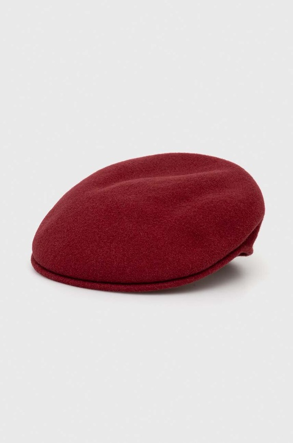 Kangol kapelusz wełniany wełna bordowy 0258BC.CR605