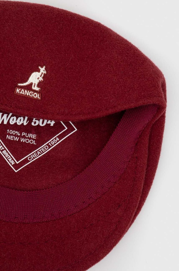 Kangol kapelusz wełniany 0258BC.CR605 bordowy