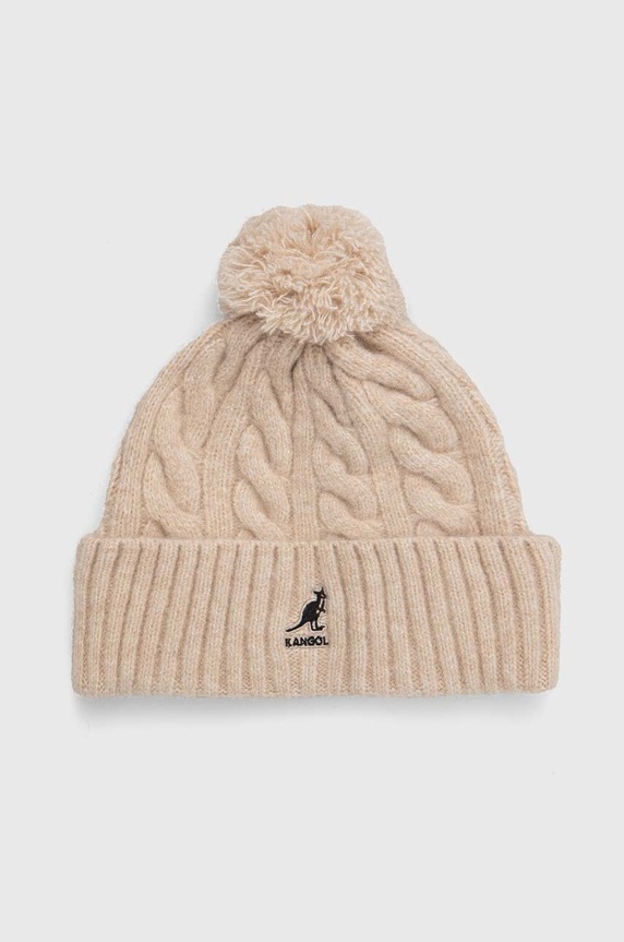 Čiapka s prímesou vlny Kangol s prímesou vlny béžová K4460SM.BG265