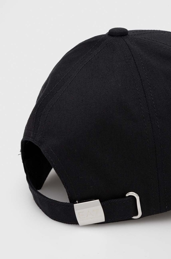Kiegészítők EA7 Emporio Armani pamut baseball sapka 247088.CC010.28521 fekete