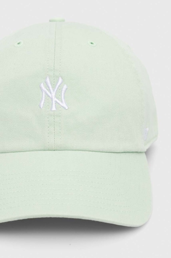 47 brand șapcă de baseball din bumbac MLB New York Yankees B.BSRNR17GWS.B0 verde AA00