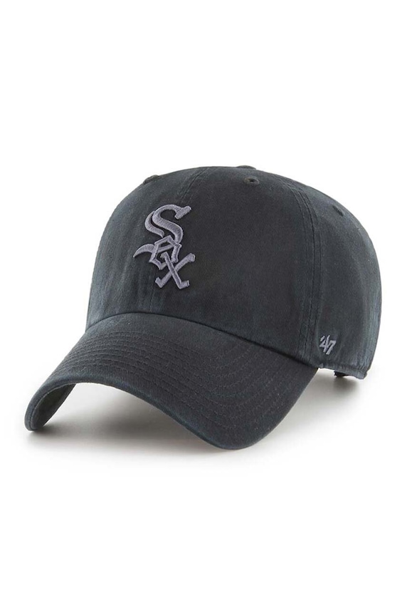 47 brand șapcă de baseball din bumbac MLB Chicago White Sox bumbac negru B.RGW06GWS.BKG