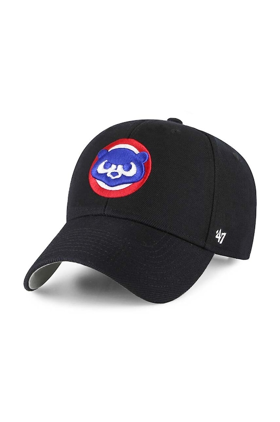 Šiltovka 47 brand MLB Chicago Cubs s prímesou vlny čierna B.MVP05WBV.BKH