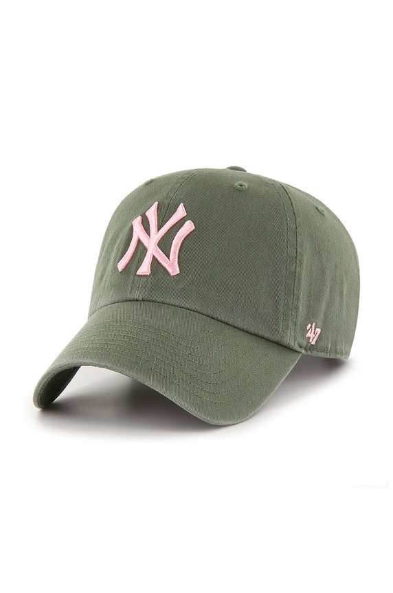 47 brand șapcă de baseball din bumbac MLB New York Yankees bumbac verde B.NLRGW17GWS.MSA