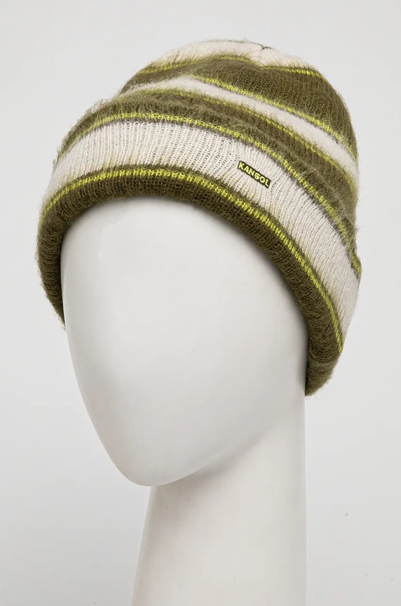 Kangol czapka FUZZY STRIPE K3725.SK301 zielony AA00