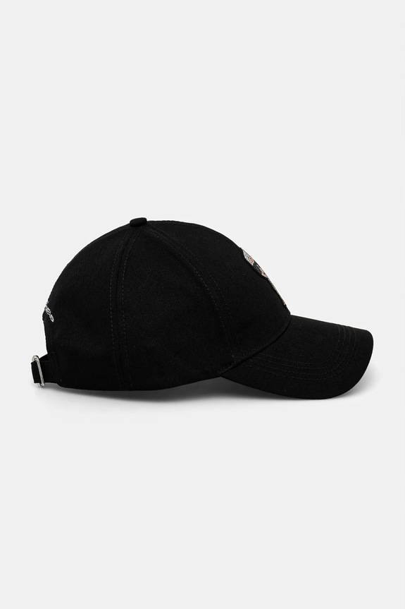 Doplnky Bavlnená šiltovka Karl Lagerfeld IKON RHINESTONES A2W33062 čierna