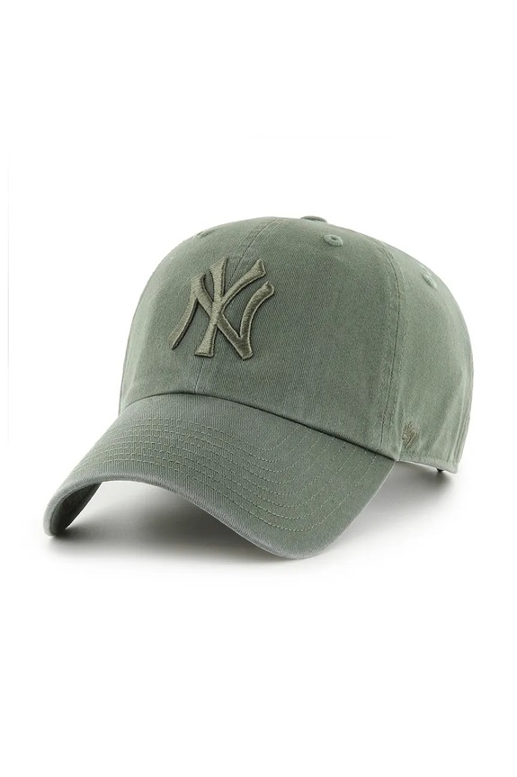 Бавовняна бейсболка 47 brand MLB New York Yankees бавовна коричневий B.RGW17GWS.MSG