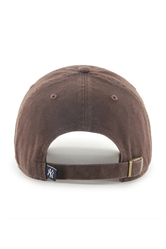 Бавовняна бейсболка 47 brand MLB New York Yankees B.RGW17GWS.BWB коричневий AA00