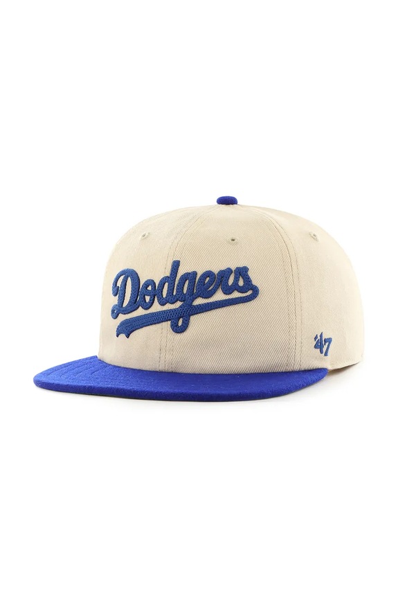 Bavlnená šiltovka 47 brand MLB LA Dodgers bavlna béžová B.FLDST12HTP.SS