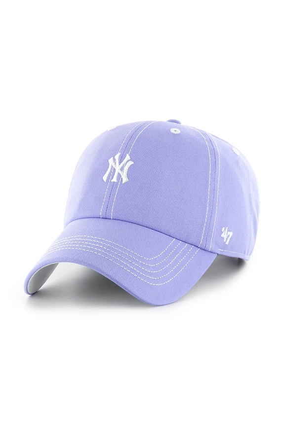47 brand șapcă de baseball din bumbac MLB New York Yankees bumbac violet B.CSBCU17GWS.LV