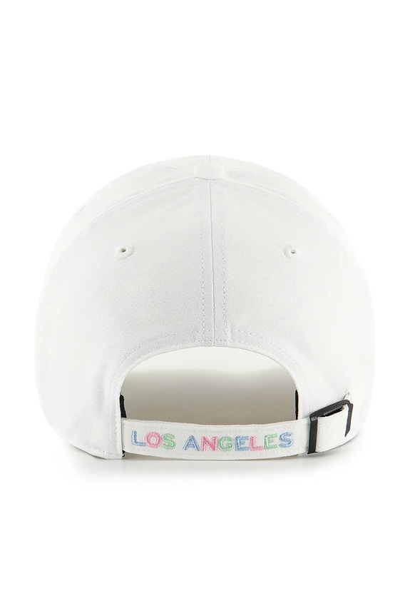 Βαμβακερό καπέλο του μπέιζμπολ 47 brand MLB LA Dodgers B.PRPCU12GWS.WH λευκό AA00
