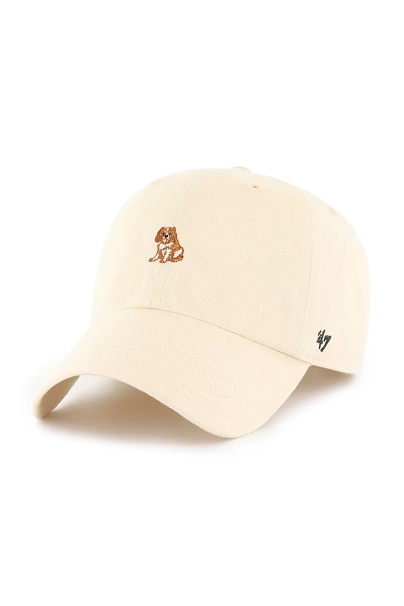 Βαμβακερό καπέλο του μπέιζμπολ 47 brand Dog Base Runner Icon βαμβάκι μπεζ XX.BSRIC1411GWS.NTI
