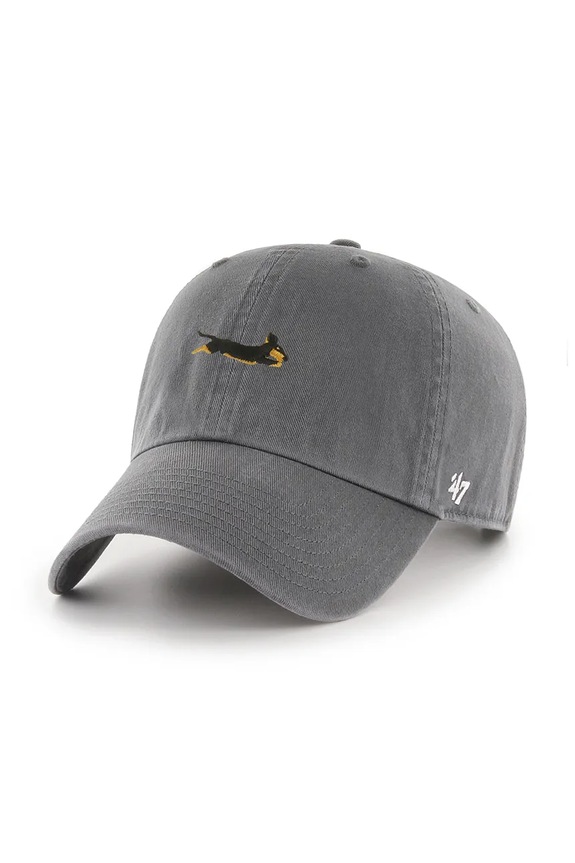 Βαμβακερό καπέλο του μπέιζμπολ 47 brand Dog Base Runner Icon βαμβάκι γκρί XX.BSRIC1411GWS.CCC