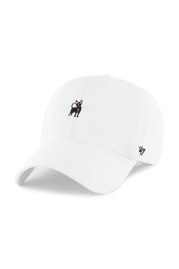 47 brand pamut baseball sapka Dog Base Runner Icon sima fehér XX.BSRIC1411GWS.WHE