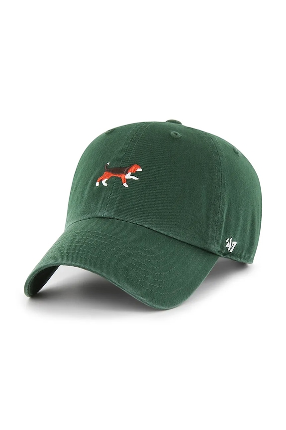 Хлопковая кепка 47 brand Dog Base Runner Icon хлопок зелёный XX.BSRIC1411GWS.DGA