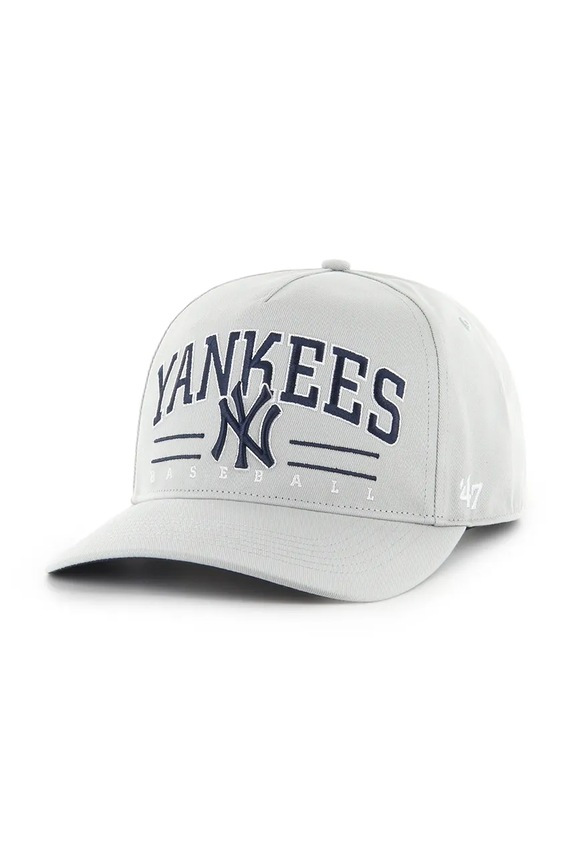 47 brand pamut baseball sapka MLB New York Yankees aplikációval szürke B.RSCOE17GWP.GY