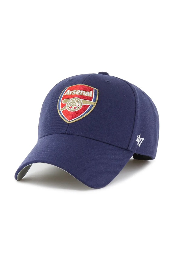 Βαμβακερό καπέλο του μπέιζμπολ 47 brand Arsenal FC απλικέ σκούρο μπλε EPL.MVP30WBV.LNA