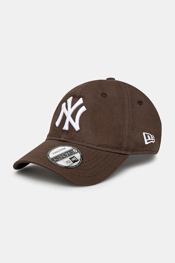 New Era șapcă de baseball din bumbac LEAGUE ESSENTIAL 9TWENTY® bumbac maro 60471475