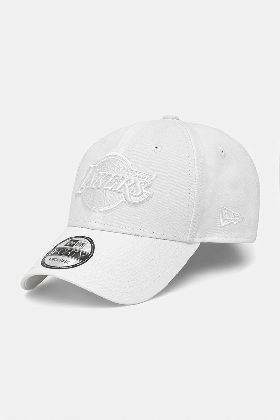 New Era czapka z daszkiem bawełniana NBA ESS 940 LAKERS aplikacja biały 60471483