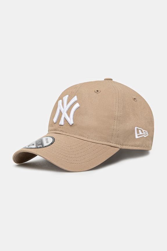 Памучна шапка с козирка New Era LEAGUE ESSENTIAL 9TWENTY® изчистен зелен 60471468