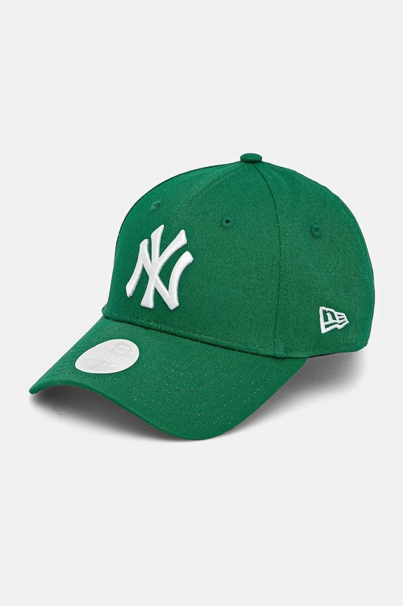 Βαμβακερό καπέλο του μπέιζμπολ New Era LEAGUE ESSENTIAL 9FORTY® βαμβάκι πράσινο 60358040