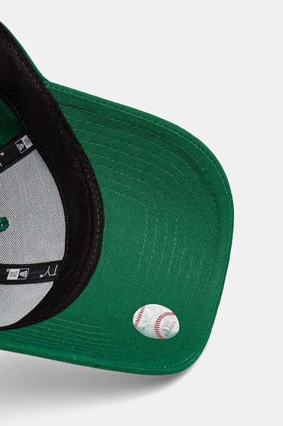 Βαμβακερό καπέλο του μπέιζμπολ New Era LEAGUE ESSENTIAL 9FORTY® πράσινο 60358040