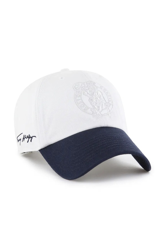 47 brand berretto da baseball in cotone NBA Boston Celtics '47 x Tommy Hilfiger KCO.THCCU172GWL.WH bianco AA00