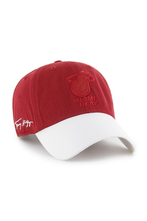 Bombažna bejzbolska kapa 47 brand NBA Miami Heat '47 x Tommy Hilfiger KCO.THCCU236GWL.TJ rdeča AA00