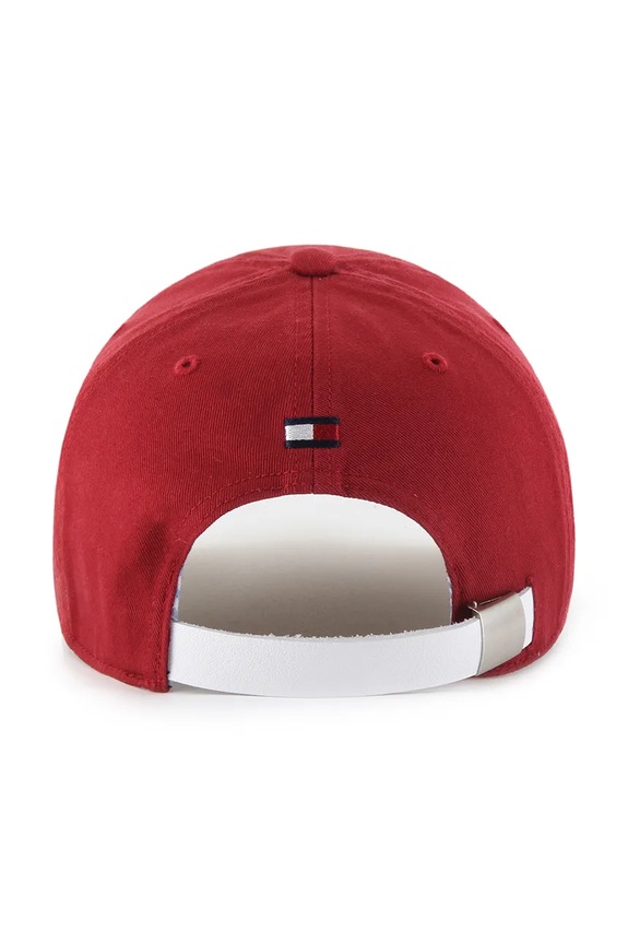 Bombažna bejzbolska kapa 47 brand NBA Miami Heat '47 x Tommy Hilfiger rdeča KCO.THCCU236GWL.TJ