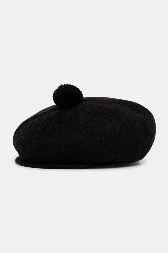Čiapka s prímesou vlny Kangol HERITAGE s prímesou vlny čierna K3778.SB002