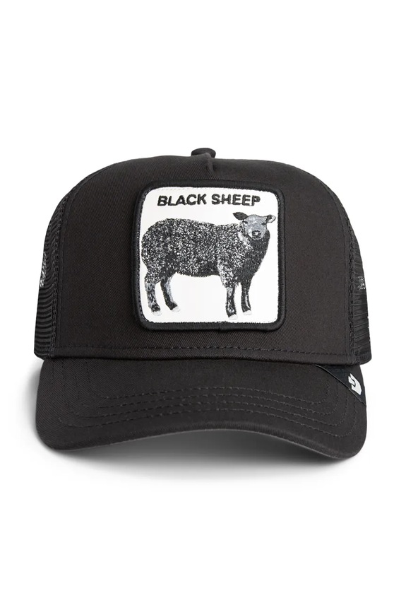Goorin Bros baseballsapka pamutkeverékből Black Sheep Trucker 101.2457 fekete AA00