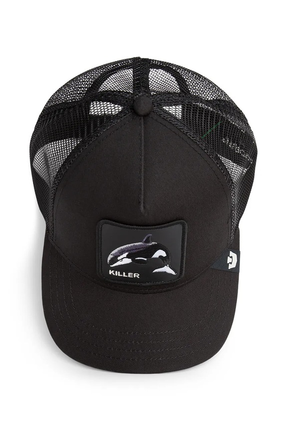 Καπέλο με γείσο και βαμβακερή επένδυση Goorin Bros Killer Trucker 101.2534 μαύρο