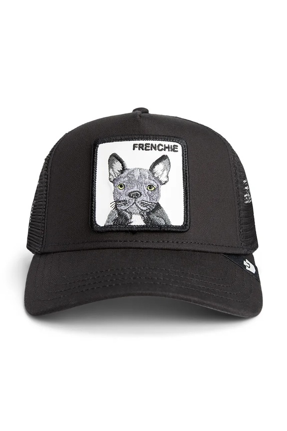 Goorin Bros czapka z daszkiem z dodatkiem bawełny Frenchie Trucker 101.2536 czarny AA00