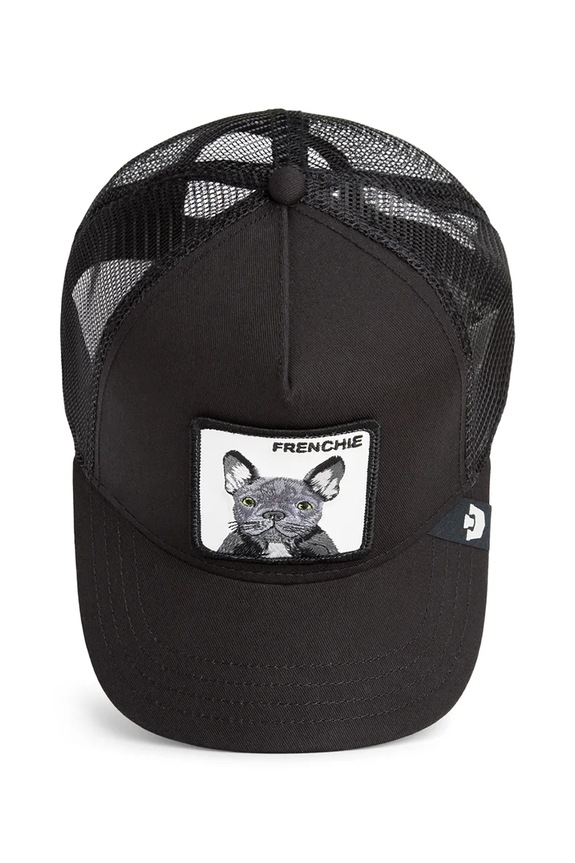 Goorin Bros czapka z daszkiem z dodatkiem bawełny Frenchie Trucker 101.2536 czarny