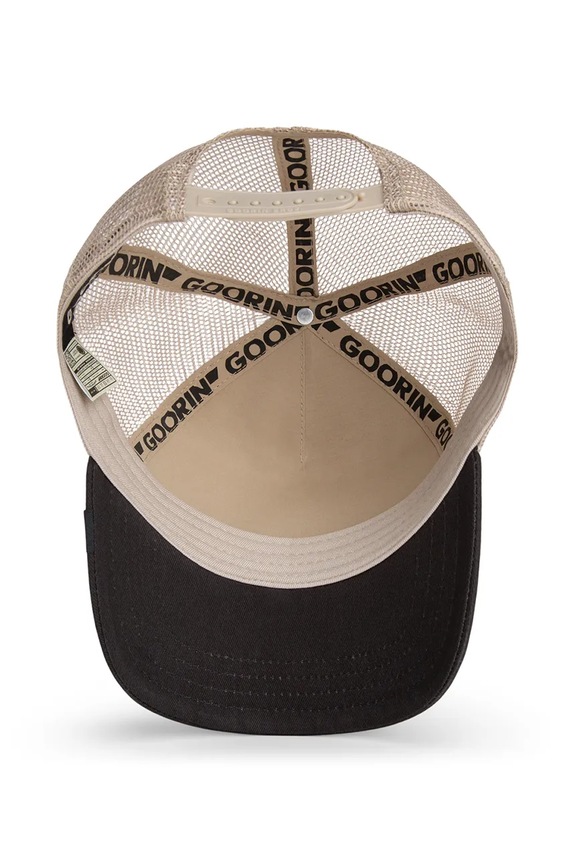 Καπέλο με γείσο και βαμβακερή επένδυση Goorin Bros Rooster Trucker 101.2458 μαύρο