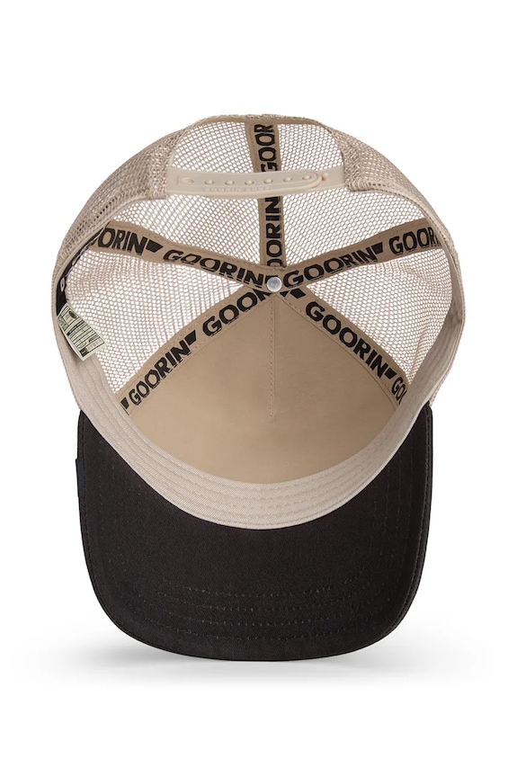 Καπέλο με γείσο και βαμβακερή επένδυση Goorin Bros Rooster Trucker 101.2458 μαύρο