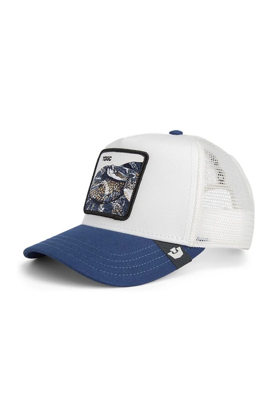 Goorin Bros czapka z daszkiem z dodatkiem bawełny Toxic Trucker aplikacja biały 101.2585