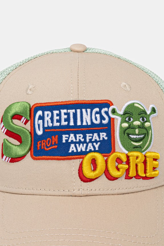 Capslab șapcă x Shrek CL.SHR1.1.CPSPATCB bej AA00