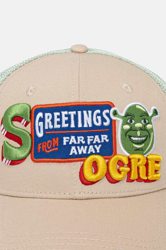 Capslab șapcă x Shrek CL.SHR1.1.CPSPATCB bej AA00
