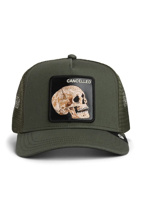 Goorin Bros šiltovka trucker The Cancelled Skull 101.2392 zelená AA00