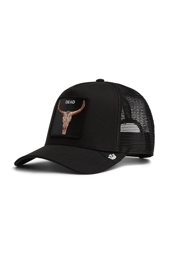 Goorin Bros șapcă bărbătească din bumbac Dead Skull Trucker negru 101.2995